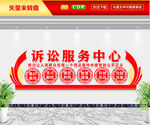 诉讼服务中心文化墙