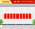 四个意识自信两个维护文化墙