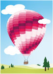 热气球插画