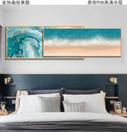 海洋风景抽象油画床头画