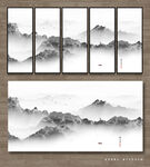 抽象山水画