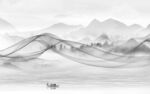 客厅山水电视背景 tif分层