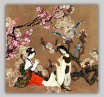 梅花仕女图