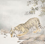 古典老虎中式装饰画