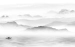水墨大气中式山水 TIF分层