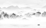 水墨高清新山水画 TIF分层