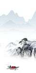 意境山水玄关框画 tif分层