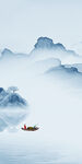 爆款 墙画山水玄关 TIF分层