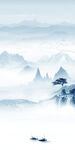 中国风高端玄关山水 TIF分层