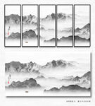 抽象山水画