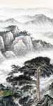 简约 现代山水玄关 TIF分层