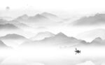 水墨 客厅最新山水 tif分层