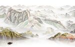 国画 新款别墅山水 tif分层