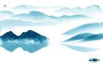 简约 中国风新山水 tif分层