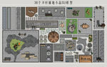 乡村铺地小品
