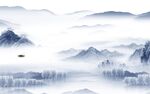 最新客厅电视山水 TIF分层