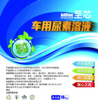 车用尿素溶液不干胶海报
