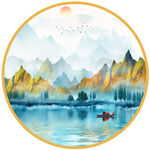水墨山水画 