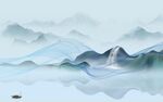 高端 高档背景山水 tif分层