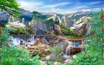 山水风景画自然风景客厅电视背景