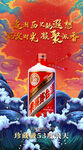 中国风插画国潮保健白酒海报