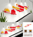 民族团结楼梯文化墙