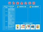 行为安全公示栏