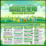 爱国卫生月宣传栏