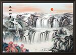高山流水国画