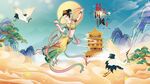 中国风飞天敦煌