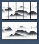 山水画水墨画