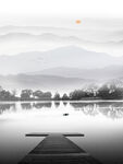 水墨山水画