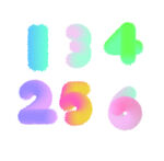 毛绒数字