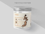 手绘人参西洋参包装罐子设计