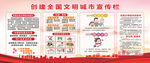 创文明城市宣传栏