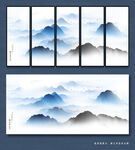 抽象水墨山水
