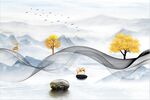 新中式背景墙