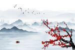 新中式背景墙