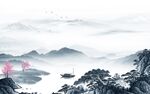 高档 新款背景山水 TIF分层