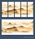 抽象山水画