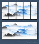 中国风山水画