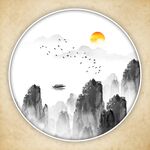 山水画  