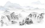 高山流水新中式背景墙