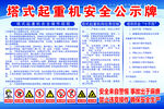 塔式起重机安全公示牌