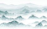 水墨意境山水背景 tif分层