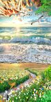海景玄关装饰画