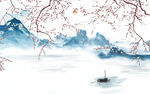 抽象山水花鸟