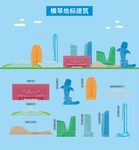 横琴地标建筑剪影