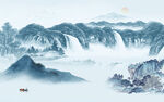 国画意境新画山水 TIF分层