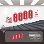 廉政楼梯文化墙